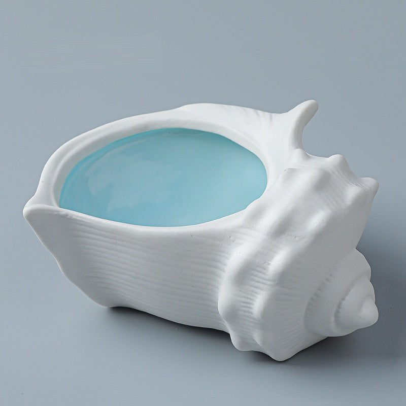 Conch ceramic ornamentjewelry trayhome decoration