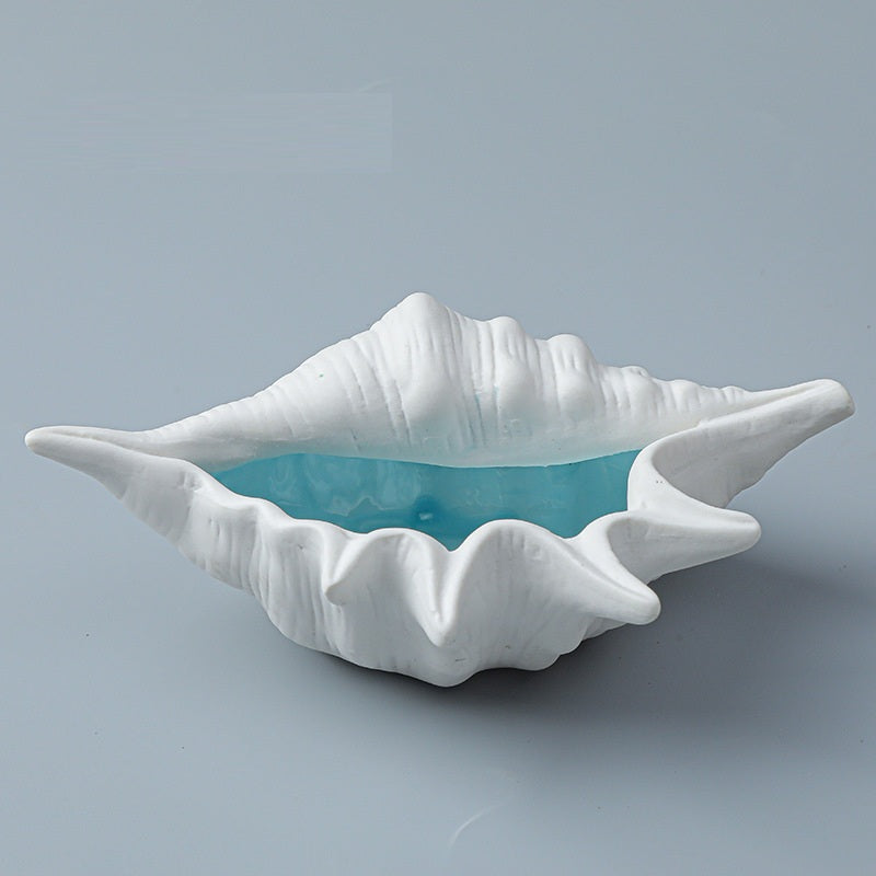 Conch ceramic ornamentjewelry trayhome decoration