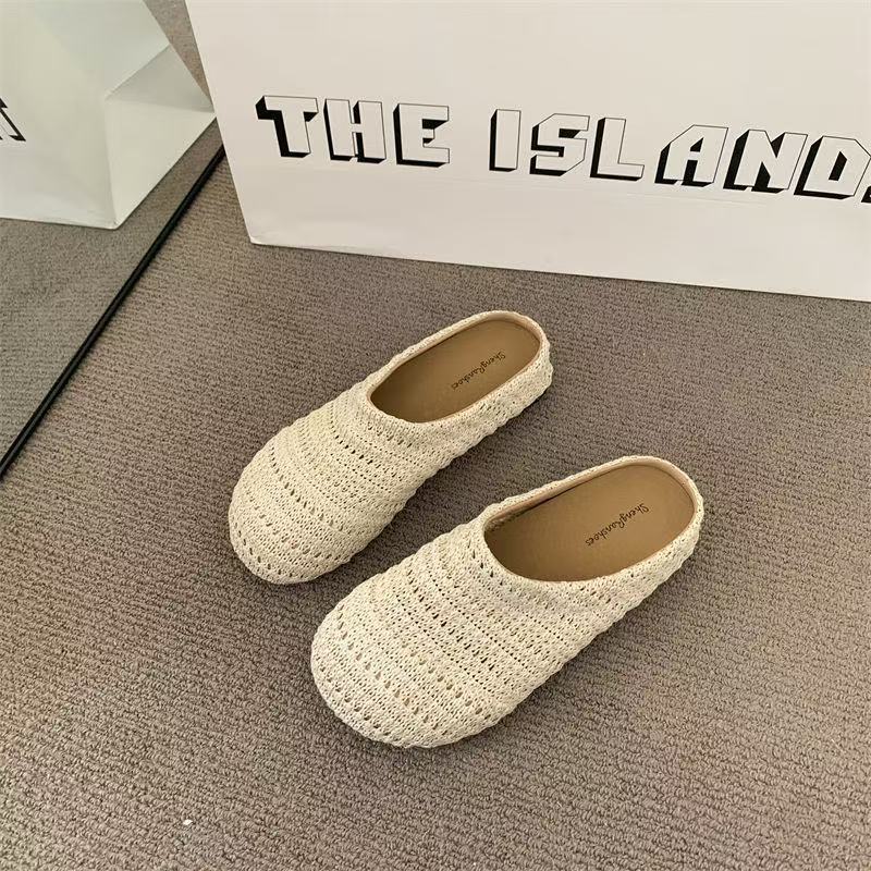 Women's Summer Niche Hand-woven Openwork Closed-Toe Sandals