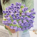 Hand-crocheted bouquet blanket/Purple