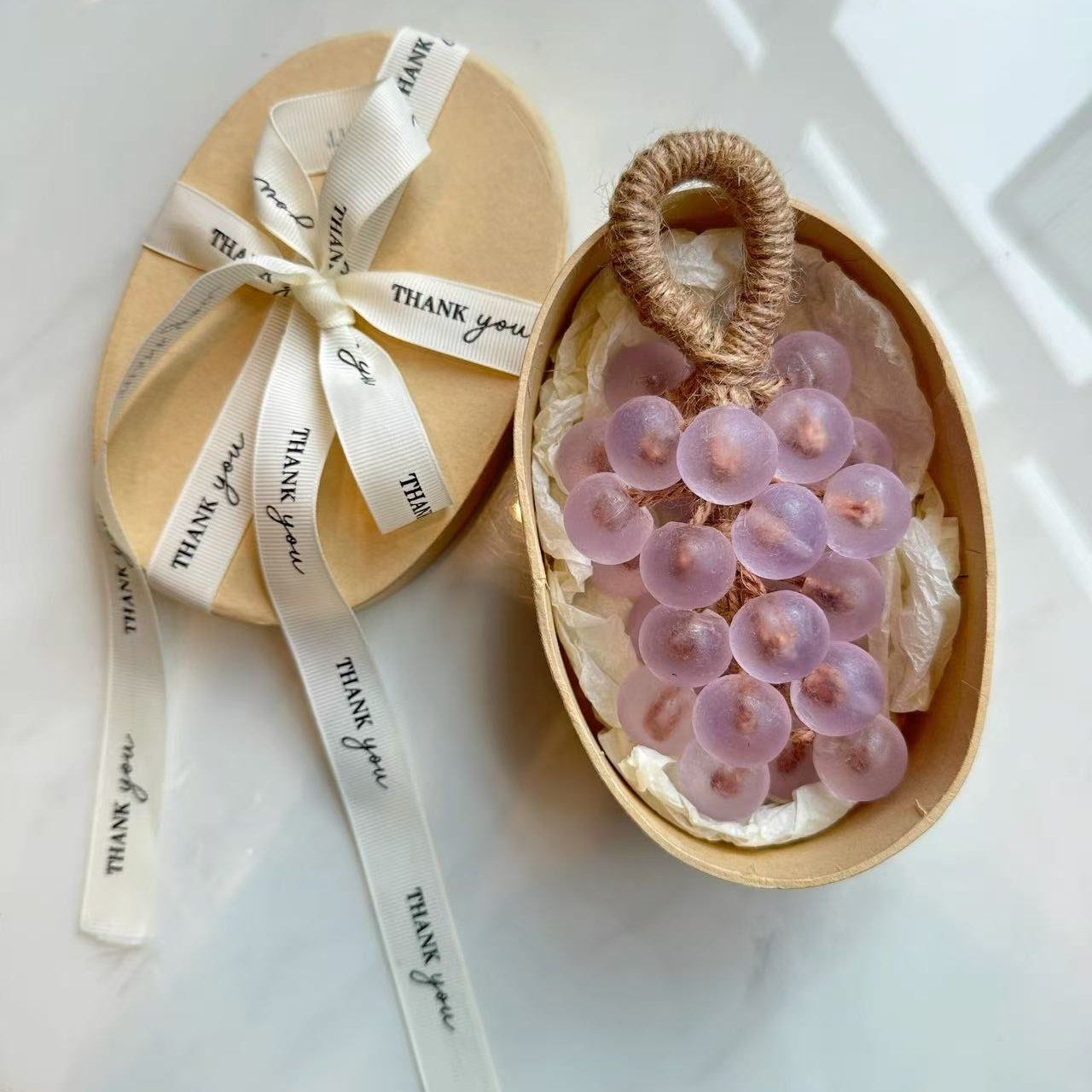Handmade grape-shaped soap 🍇 / Comes with a beautiful gift box