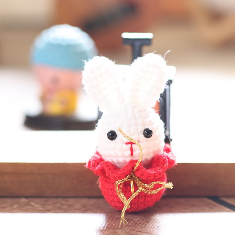 Hand-knitted woolen doll pendant, plush toy, doll, puppy, koala bag charm