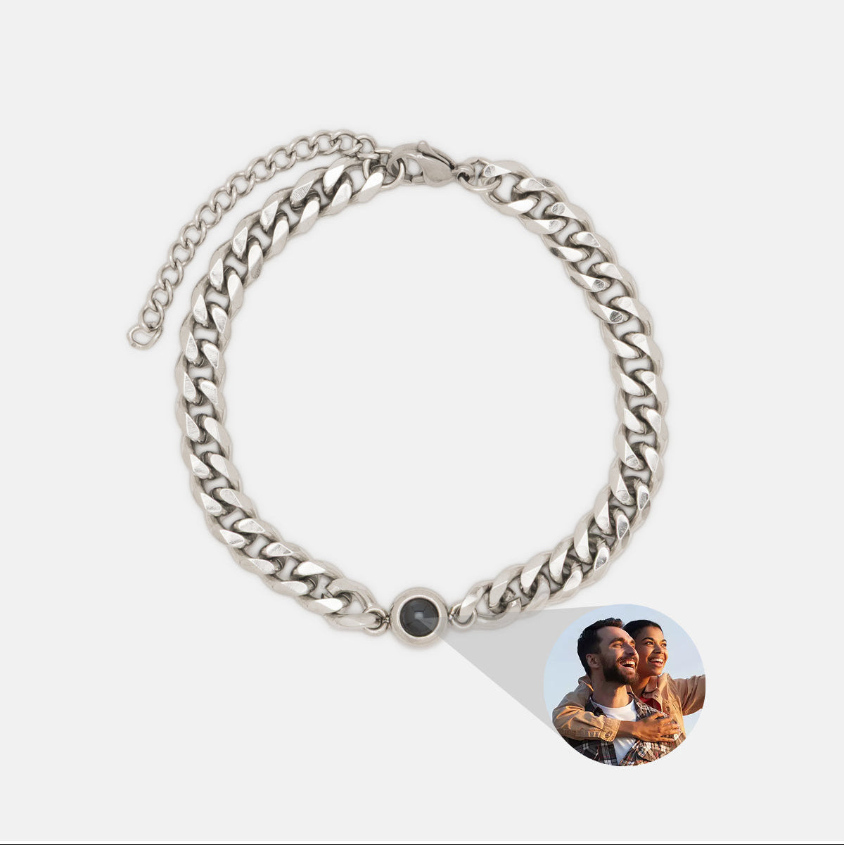 Pulseira Selene-Customized Father's Day Picture Bracelet