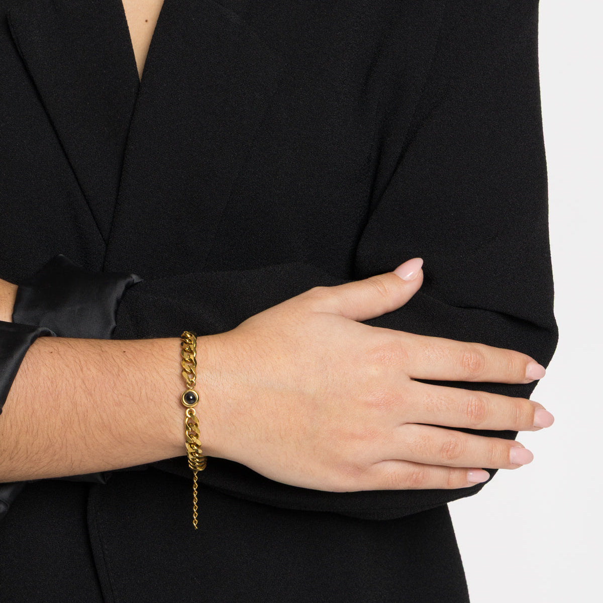 Pulseira Selene-Customized Father's Day Picture Bracelet