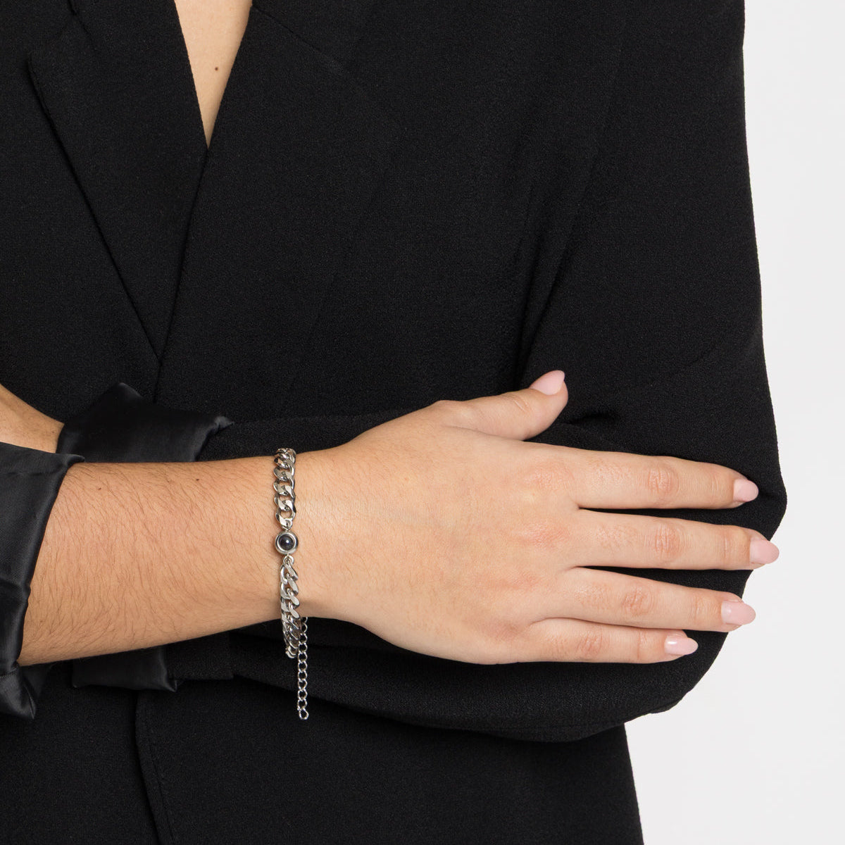 Pulseira Selene-Customized Father's Day Picture Bracelet