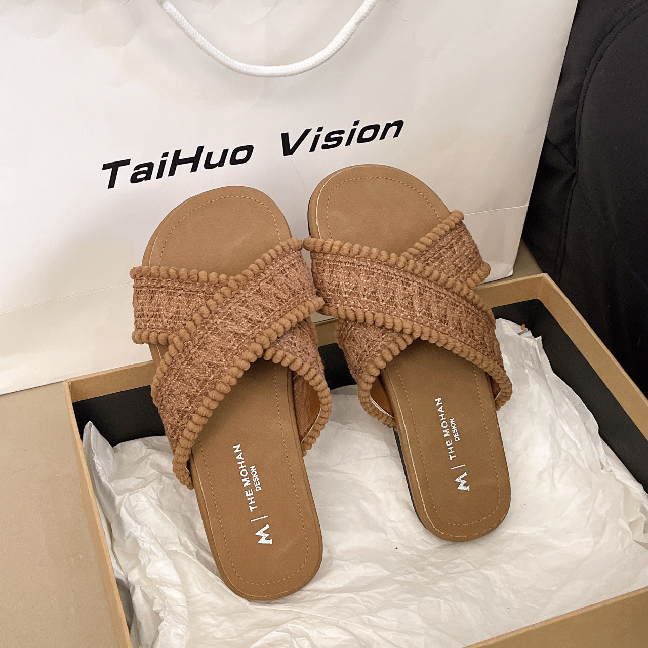 2026 New Style Versatile Hand-woven Cross-over Sandals for Women, Summer