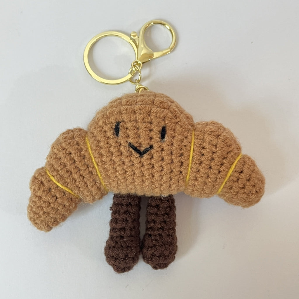Hand-crocheted cartoon food-shaped doll keychain pendant