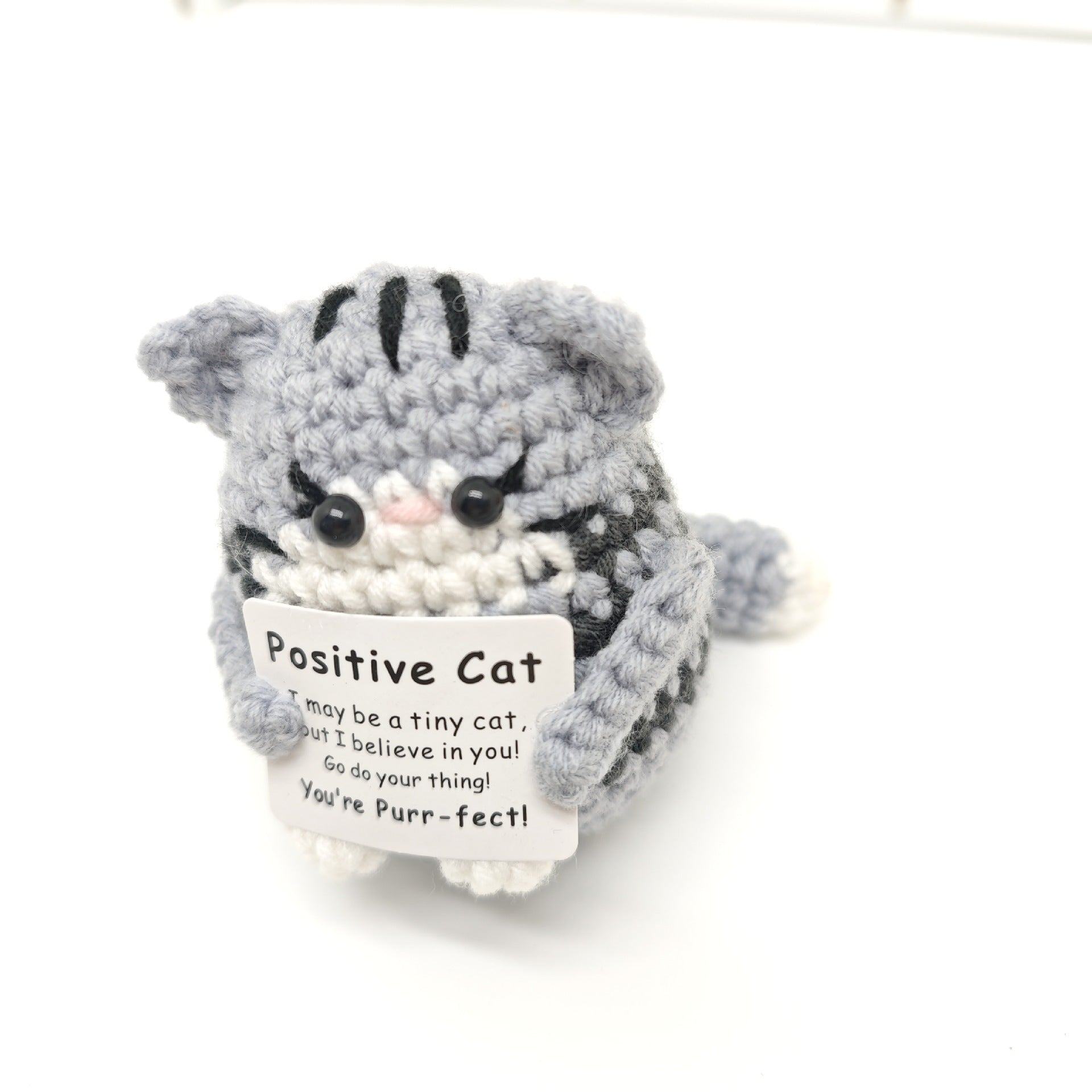 New Cute Kitten Energy Hand-woven Doll Ornament